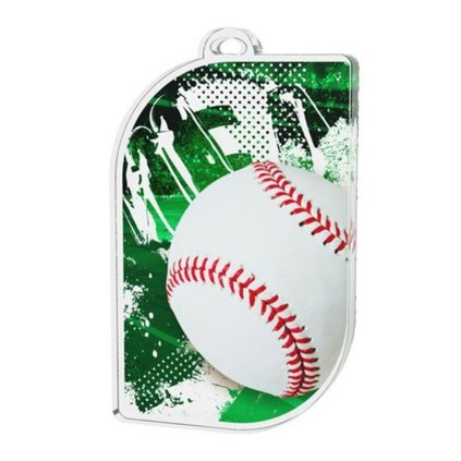 Akrylátová medaile MDA50M03 | Baseball (Stuha ST5, Tloušťka mm 4)