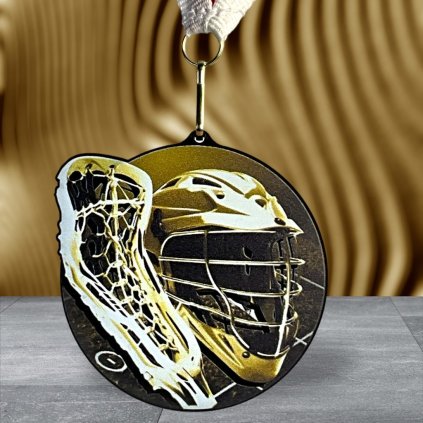 Akrylátová medaile MDARBL M32 | Lacrosse (MD průměr 6, Barva bronz, Stuha ST1)