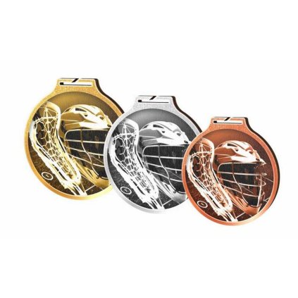 Medaile MDAWR002M16 | Lacrosse (Průměr cm 7, Barva bronz, Stuha ST1)