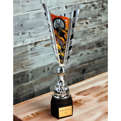 Sportovní pohár SL19 | Motorsport (Výška cm 38, Barva bronzový akryl, Štítek na pohár 38x30 D, NF)