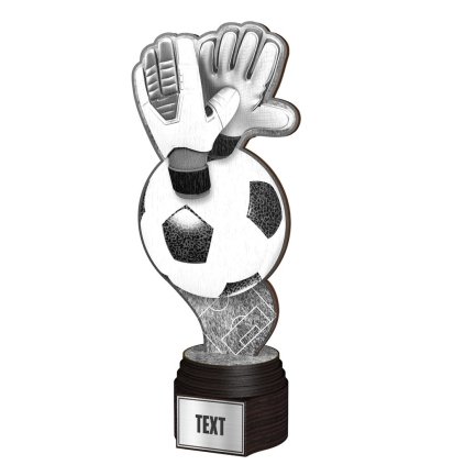 Dřevěná trofej ACTCWR029 | Fotbal (Výška cm 24,5, Štítek na pohár 38x30 D)