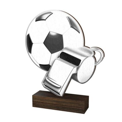 Dřevěná plaketa WF016 | Fotbal (Výška cm 13,5, Štítek na pohár 65x23)