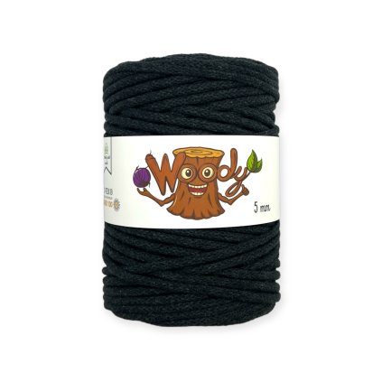Woody 5 mm – Antracit (100m)