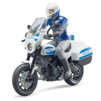 BWORLD policejní motocykl Ducati Scrambler s jezdcem