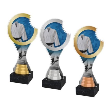 Akrylátová trofej ACBTM26 | Bojová umění (Výška cm 23,5, Barva bronz, Štítek na pohár 70x25)