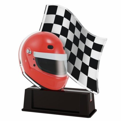 Akrylátová trofej FA212M3 | Motorsport (Výška cm 15, Štítek na pohár 75x25)