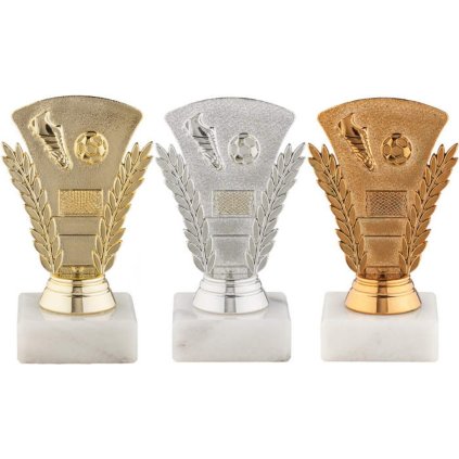 Trofej fotbal FB0054 | Fotbal (Barva bronz, Štítek na pohár 48x16)