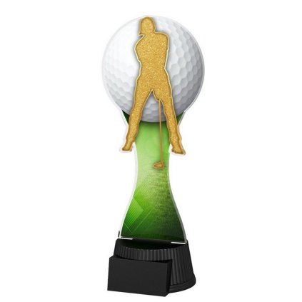 Akrylátová trofej GACUTCMG01 | Golf (Výška cm 19, Štítek na pohár 40x16)