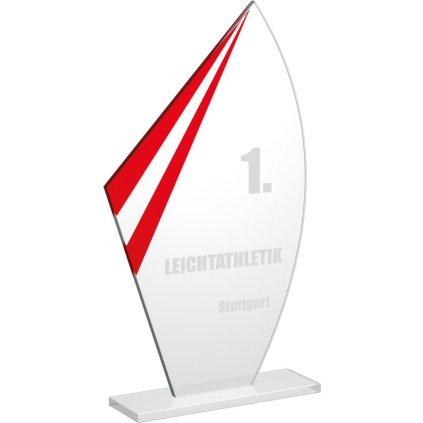 Skleněná trofej CR20200 (Výška cm 20,5, Laserové gravírování Laserové gravírování 90, UV tisk sklo UV tisk sklo 90)