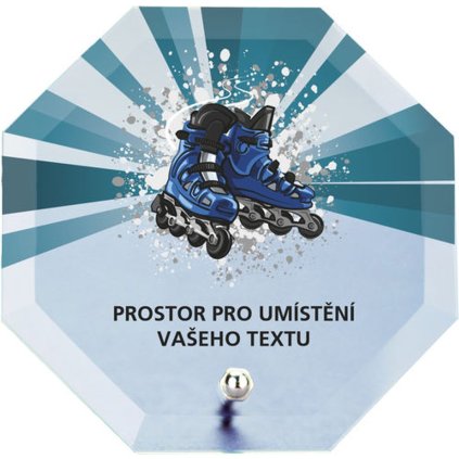 Skleněná trofej s potiskem CRP2M22 | Bruslení (Výška cm 10, Laserové gravírování Laserové gravírování 90, UV tisk sklo UV tisk sklo 90)
