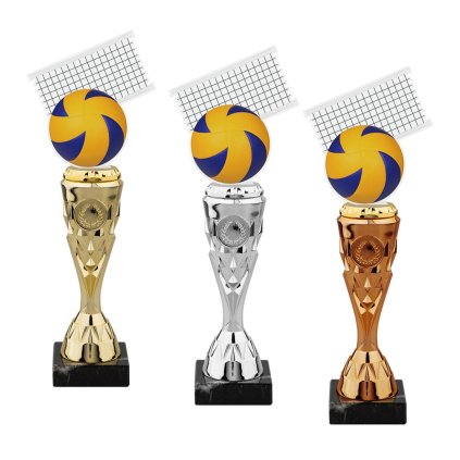 Trofej HLAC02M06 | Volejbal (Barva bronz, Štítek na pohár 48x16, Emblém na pohár Emblém 2,5 cm)