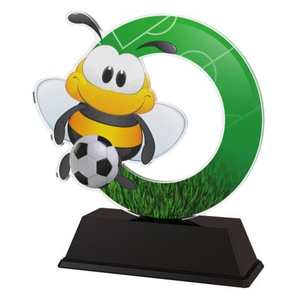 Akrylátová trofej AKEKC001M06 | Fotbal (Výška cm 8,5, Štítek na pohár 53x17)