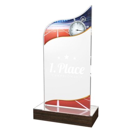 Akrylátová trofej WPLA517 | Atletika (Výška cm 19,5, Vložit text či logo na trofej 55kč)