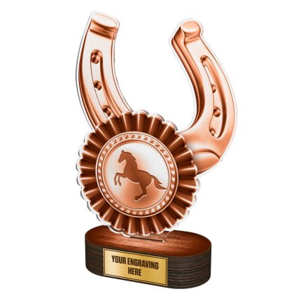 Akrylátová trofej TLR2023272 | Jezdectví (Výška cm 22, Štítek na pohár NF, 50x38 D)