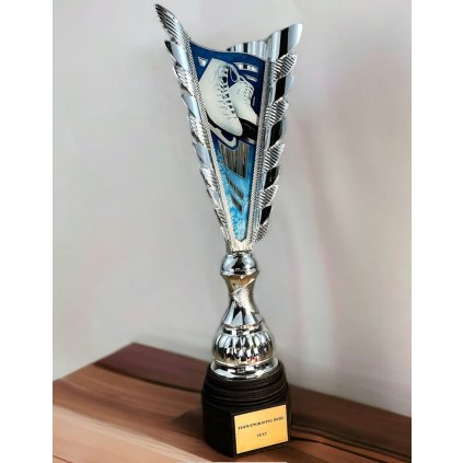Sportovní pohár SL27 | Krasobruslení (Výška cm 38, Barva bronzový akryl, Štítek na pohár 38x30 D, NF)