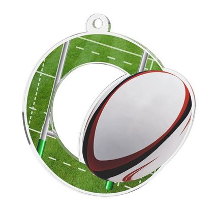Akrylátová medaile MDA0020M73 | Americký fotbal (Stuha ST1, MD průměr 5)