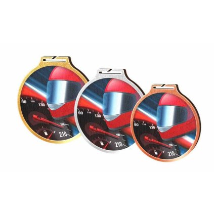 Medaile MDAW002M05 | Motorsport (Průměr cm 7, Barva bronz, Stuha ST1)