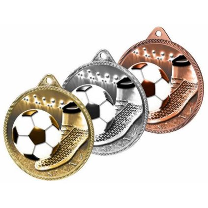 Medaile MDLR001M02 | Fotbal (Barva zlato, Stuha ST14)