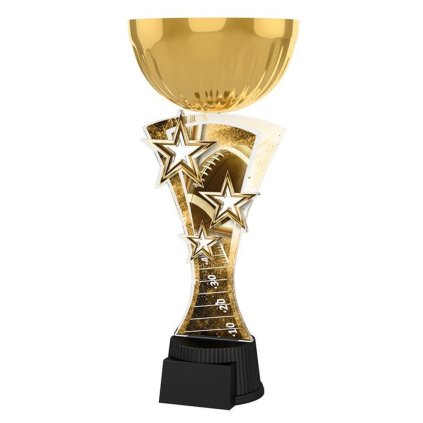 Akrylátová trofej ASTARNCUPMINIM09 | Americký fotbal (Výška cm 21,5, Štítek na pohár 40x16)