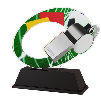 Akrylátová trofej ACLC2102M4 | Fotbal (Výška cm 7,5, Štítek na pohár 53x17)