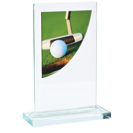 Skleněná trofej CR3061M8 (Výška cm 14, Laserové gravírování Laserové gravírování 90)