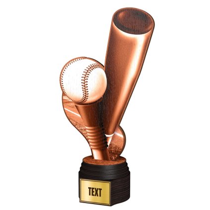 Dřevěná trofej ACTCWR144 | Baseball (Výška cm 24,5, Štítek na pohár 38x30 D)