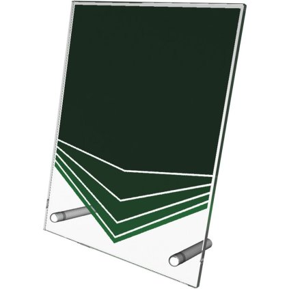 Skleněná trofej CR3099 | Golf (Laserové gravírování Laserové gravírování 90, UV tisk sklo UV tisk sklo 90, Výška cm 12)