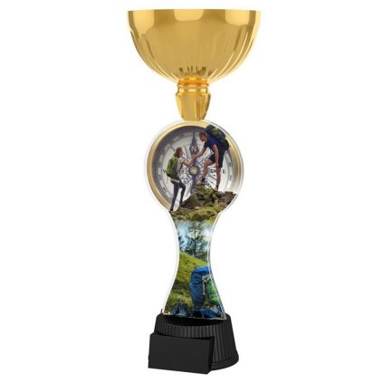 Akrylátová trofej ACUPCGM100 | Turistika (Výška cm 28,5, Vložit text či logo na trofej 55kč)