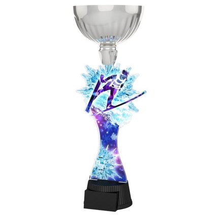 Akrylátová trofej ACUPCSM69 | Skoky na lyžích (Výška cm 28,5, Štítek na pohár 45x25, Vložit text či logo na trofej 55kč)