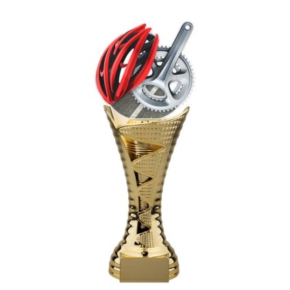 Trofej HLAC01GM13 | Cyklistika (Výška cm 25, Štítek na pohár 43x20)