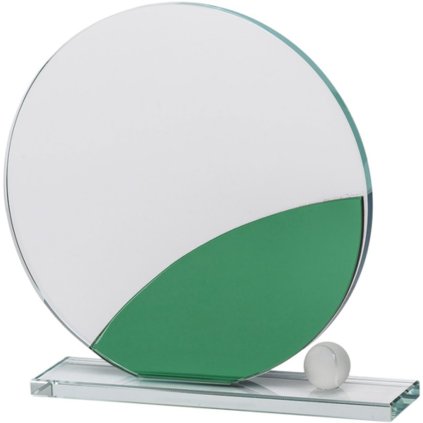 Skleněná trofej CR4003 | Tenis (Výška cm 17, Laserové gravírování Laserové gravírování 180)