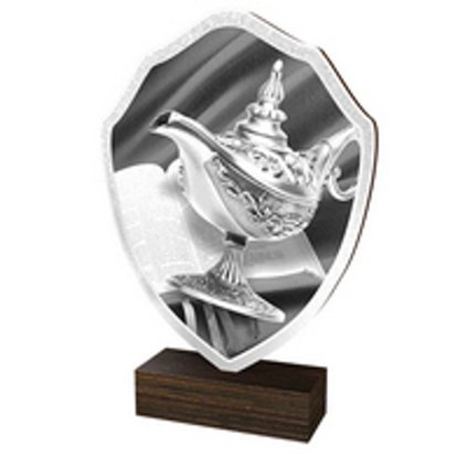 Dřevěná plaketa TFRW100 | Quiz (Výška cm 10,5, Štítek na pohár STKZF,02,03,04,05)