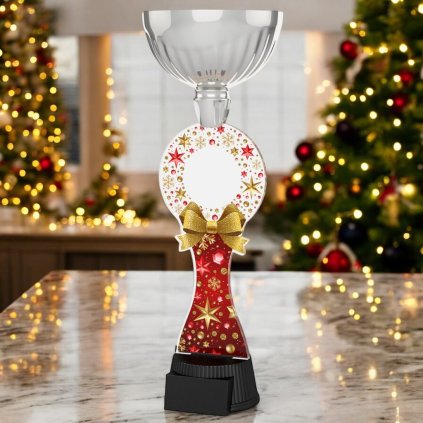 Akrylátová trofej ACUPCSM62 | Vánoce (Výška cm 28, Štítek na pohár 45x25, Vložit text či logo na trofej 55kč)