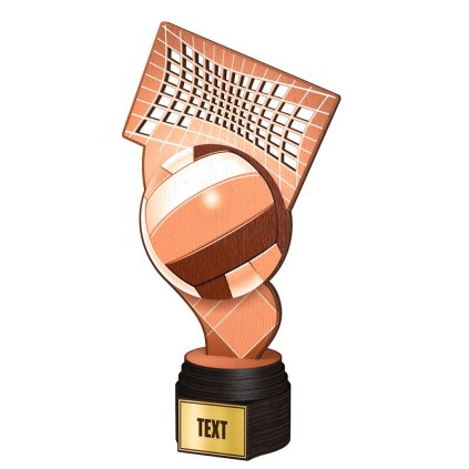 Dřevěná trofej ACTCWR066 | Volejbal (Výška cm 24,5, Štítek na pohár 38x30 D)