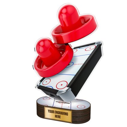 Akrylátová trofej TL2023235 | Stolní hokej (Výška cm 22, Štítek na pohár NF, 50x38 D)