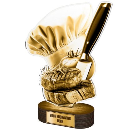 Akrylátová trofej TLR2023348 | Kuchyně (Výška cm 22, Štítek na pohár NF, 50x38 D)