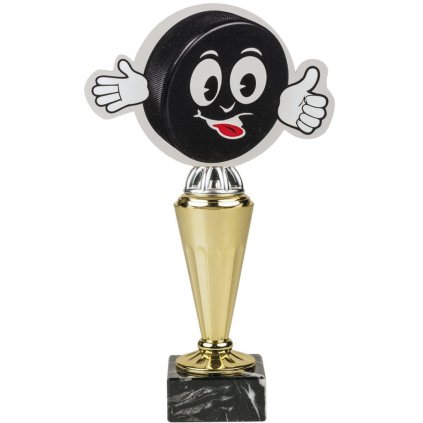Akrylátová trofej ABT0002M12 | Hokej (Výška cm 16, Štítek na pohár 60x25)