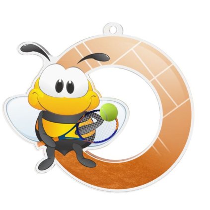 Akrylátová medaile MDAKM5 | Tenis (Stuha ST1, MD průměr 5)