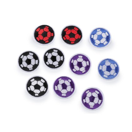Nažehlovačka fotbalový míč (Varianta mix variant, Balení 10 ks)