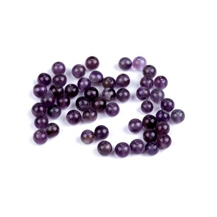 Minerální korálky Ametyst Ø4 mm (Varianta ametyst, Balení 41 ks)
