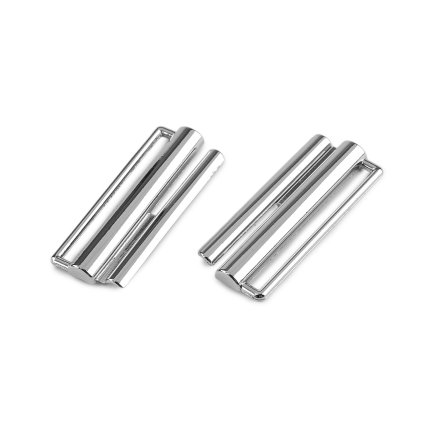 Kovová spona na kabáty, bundy, průvlek 38 mm (Varianta 2 nikl černý, Balení 1 pár)