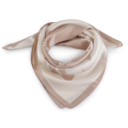 Saténový šátek 65x65 cm (Varianta 2 černá, Balení 1 ks)