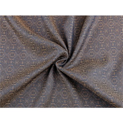 Oděvní brokátová látka s kovovým leskem (Varianta 1 béžová tmavá, Balení 1 m)