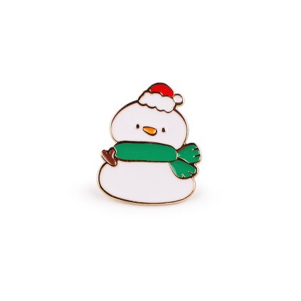Vánoční brož / odznak (Varianta 2 bílá Santa, Balení 1 ks)