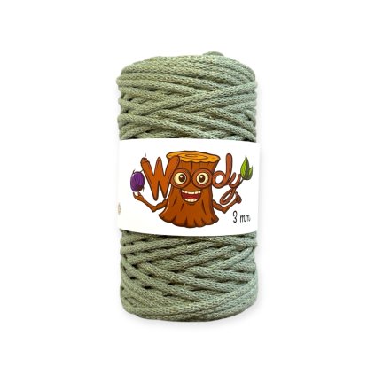 Woody 3 mm – Šalvěj se zlatou nitkou (100m)