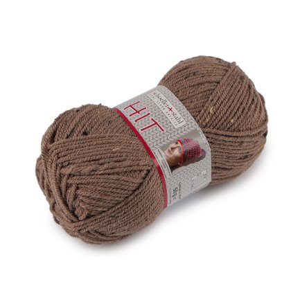 Pletací příze Hit s nopky 50 g (Varianta 2 (247) hnědá, Balení 1 ks)