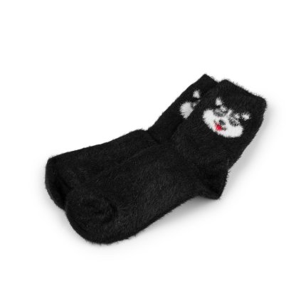 Dětské ponožky teplé pes (Varianta 1 pudrová, Balení 1 pár)
