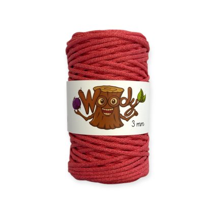 Woody 3 mm – Korálová (100m)