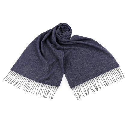 Pánská šála s třásněmi 35x175 cm