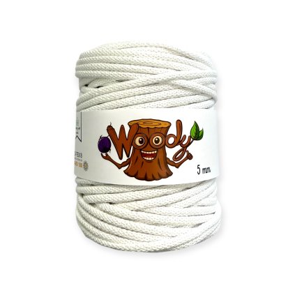 Woody 5 mm – Sněhově bílá (100m)
